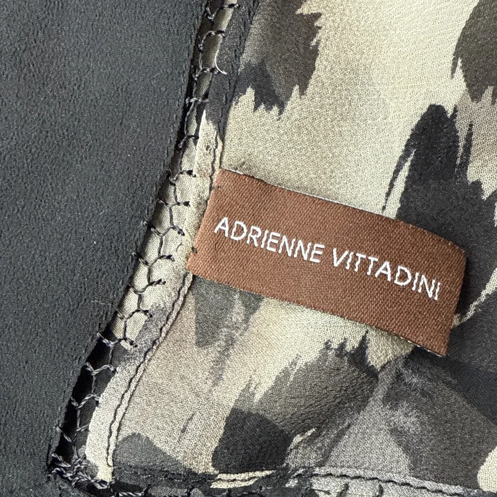 Adrienne‎ Vittadini Silk Scarf Womens Animal Print Square Sheer Chiffon VTG